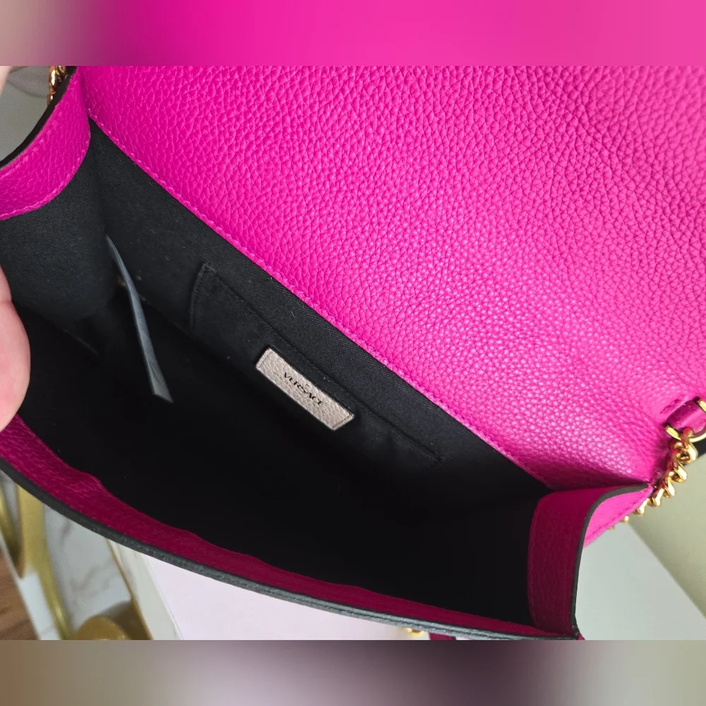 Versace Virtus Leather Crossbody Bag - Picture 9 of 14